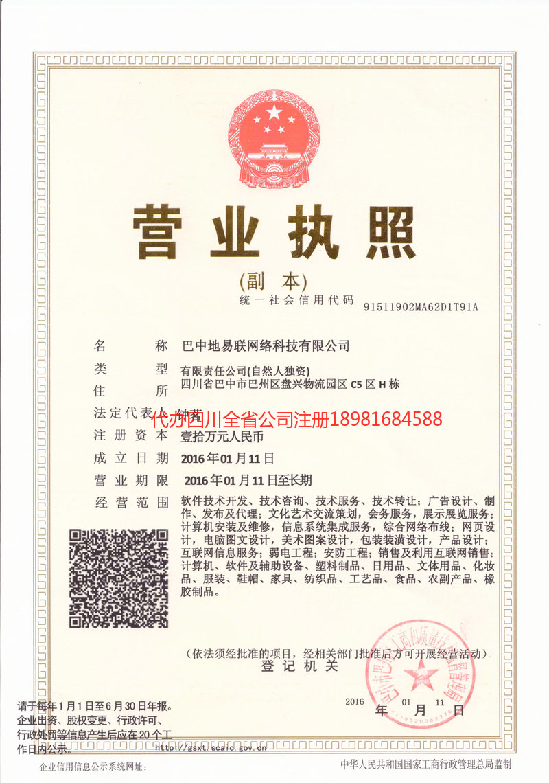 安州安州地易联网络科技有限公司